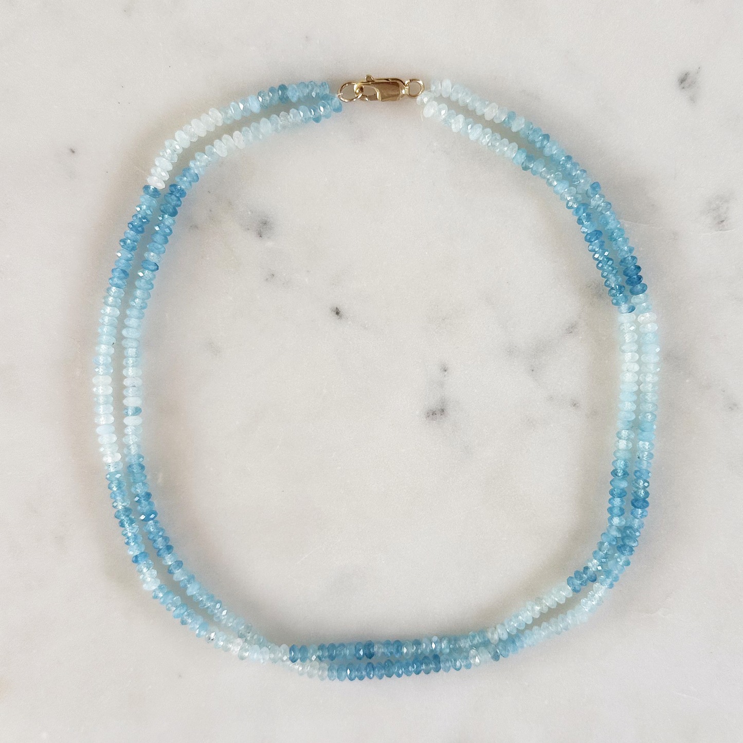 Ombré Aquamarine Collar